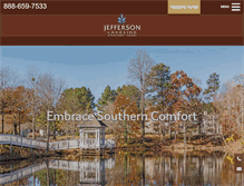 Tablet Screenshot of jeffersonlakesideapts.com